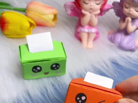 超有趣好玩的迷你纸巾盲盒折纸,写上你想说的话,和小朋友一起玩吧!#创作灵感 #亲子手工 #自制玩具 #让孩子远离手机 #折纸