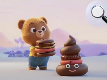 你吃汉堡吗?小熊秘制便便汉堡 #逗小孩笑的视频 #儿童动画片 #早教启蒙动画 #原创动画 #小熊巴博