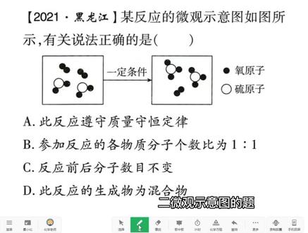 质量守恒定律应用二—微观示意图#初三化学#化学中考 #知识分享 #初中化学#质量守恒定律