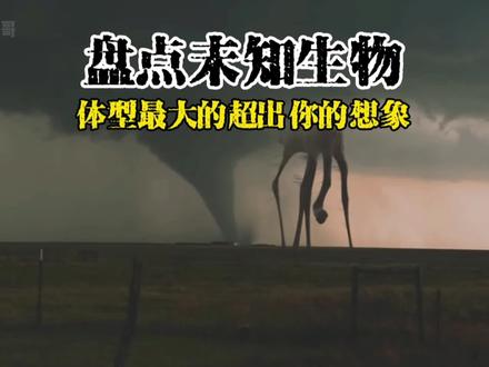 盘点传说中的未知生物,体型最大的超出你的想象#未知生物 #猎奇 #脑洞 #科幻