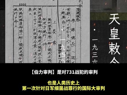 千万不要错过片尾,伯力审判需要被更多人知道!#反人类暴行