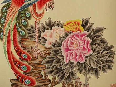 凤阳凤画九尾十八翅的含义#2022乡村振兴 #非遗合伙人