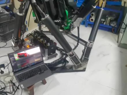 自制六轴动态模拟器-运动调教#g力座椅#g力动态座椅#g力赛车座椅#神力科莎#驾驶模拟#模拟赛车#六轴#毕老师
