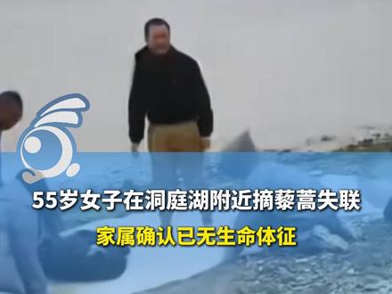 55岁女子在洞庭湖附近摘藜蒿失联,家属确认已无生命体征。