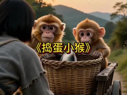 哈哈一边看一边笑 #小猴捣蛋鬼#AI原创短视频 #灵猴 #瑶猿行 #也太可爱了吧