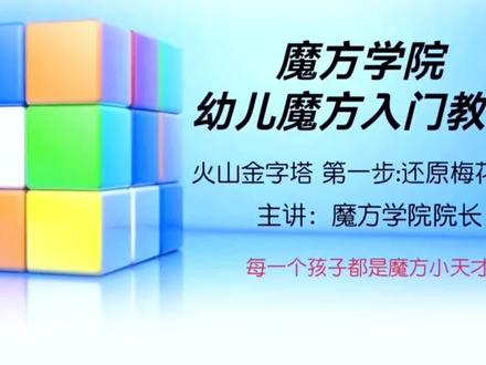 #魔方 #动手动脑 #解压 幼儿入门魔方之火山金字塔魔方第一步还原梅花三角#亲子 #玩转魔方 ,你们知道全世界的三角形魔方都有哪些呢……