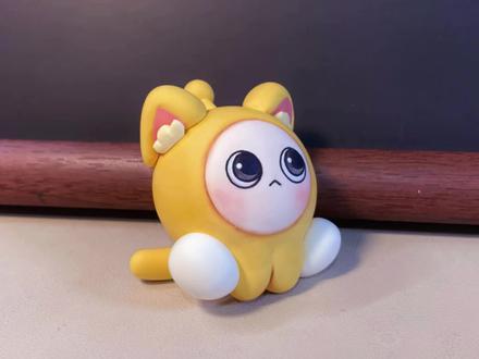 猫咪版蛋小黄~ #lulu噜撸土 #手工 #蛋仔派对 #困蛋唤醒计划 #游戏破壁计划