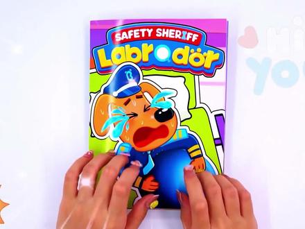 拉布拉多警长安静书来喽!#安静书 #手工