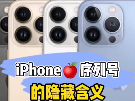 iPhone序列号的隐藏含义
一招就能辨别你的iPhone是不是翻新机!#手机 #苹果 #本地生活 #二手手机