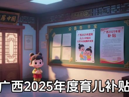 广西育儿补贴陆续到账!已发8亿元惠及25万家庭,未申报抓紧在12月31日前申请哦#育儿补贴 #育儿补贴新政策 #上热搜 #广西