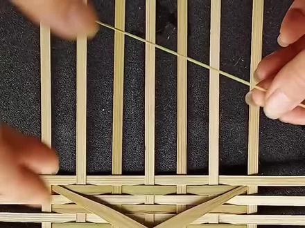 长方形蓝子打底编法#竹编#竹编手艺