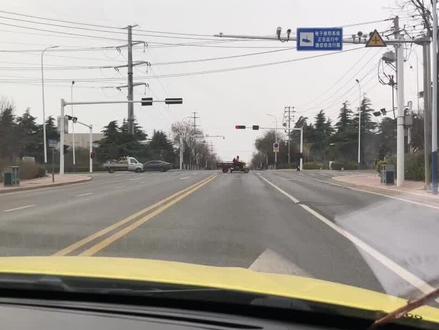 左转时,一看、二慢、三通过,#科目三考试模拟练习