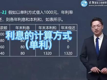利息的计算单利