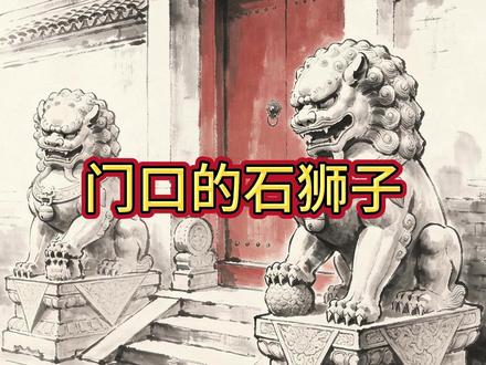 你知道门口为什么放一对石狮子吗?#中华文化1000问#史记#历史#王立群读史记#图书#中国传统文化