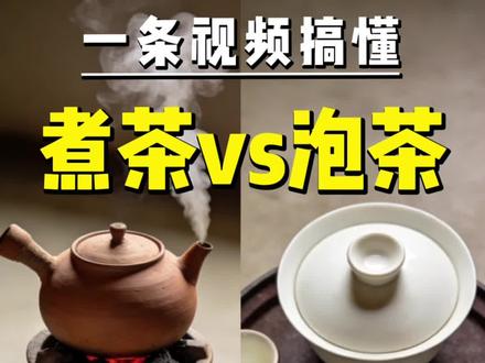 泡茶跟煮茶有什么区别?#茶知识 #煮茶 #茶 #泡茶 #冲泡技巧