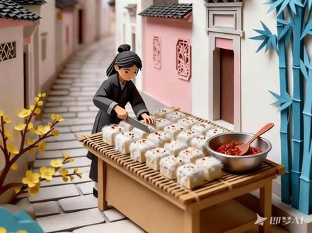 🔥【非遗纸雕×AI黑科技】家乡霉豆腐做成了会动的艺术 1分钟沉浸式体验:从挑豆到发酵,每个步骤都被刻进纸雕里,连绒毛的质感都神还原!而且徽州霉豆腐传说是朱元璋发明的呢#霉豆腐 #今年春节用即梦 #一站式AI创作工作台 #AI六边形战士 #朱元璋