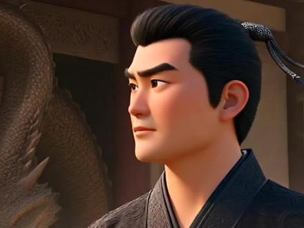 AI生成的一个成语动漫:叶公好龙