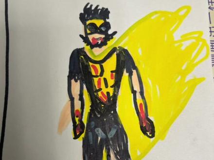 小孩哥佛性更新#无敌少侠 #儿童绘画 #绘画 #亲子互动