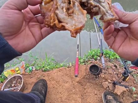 #野钓 终于上个正经鱼了,但是也就一个。