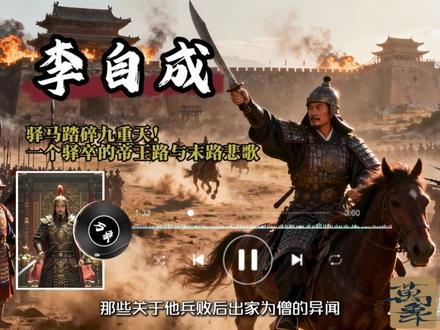 深度解析明末起义领袖李自成。 他从陕北的黄土沟壑中走来,身上带着那个时代所有被压迫者的愤怒与绝望;他凭借个人魅力和敏锐时势判断,将散乱的农民力量凝聚成改朝换代的洪流,一度冲垮了腐朽的明王朝;但他和他的团队终究未能跳出历史的局限,在胜利面前迅速腐化,在危机面前应对失据。九宫山的迷雾或许永远掩盖了他最后的踪迹,但他的故事留给后人的思考却绵长深远:民心如流水,能载舟亦能覆舟;得天下难,守天下更难;个人的命运在时代洪流中如同浮萍,时势能造就英雄,也能在转瞬间将其吞噬。历史的教训就藏在那些兴衰更替的细节里,等待后来者在前人的足迹中寻找那些永恒的智慧。李自成的一生,如同一面镜子,照见了明末社会的深层矛盾,也照见了农民起义的光荣与梦想、局限与悲哀。当我们合上史书,耳边或许还会响起陕北高原上那苍凉的信天游,和中原大地曾经回荡的“开了城门迎闯王,闯王来了不纳粮”的歌谣——那是一个时代的呐喊,也是一个时代的挽歌。#抖音合集升级计划 #助眠 #深度解析 #李自成失败的原因 #历史人物解说