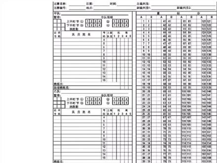 基层篮球比赛的记录表填写规范#篮球联赛 #青少年篮球培训 #体育的魅力
