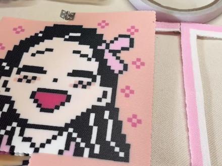 玄咪豆子翻转拼豆教程@抖音小助手 @DOU+小助手 #鬼灭之刃#拼豆#不死川实弥 #不死川玄弥 #创作灵感