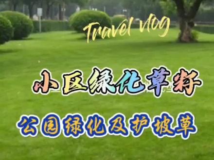 #农资经销商 小区绿化及护坡草籽播种方法#原创作品 #公园美景 #延安 #热点 #同城热门