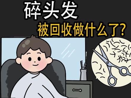 理发店剪掉的碎发,被回收做什么了? 理发店剪掉的碎发,被回收做什么了? #冷知识 #青少年课外知识讲堂