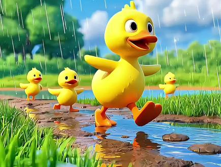 早教儿歌《小鸭子嘎嘎嘎》可爱的小鸭子快乐的跟着妈妈一起学本领 这首歌主要告诉我们要在家人的陪伴下,积极向长辈学习本领,勇敢面对困难,保持乐观,顺应天性,在快乐中不断成长。
歌词:小鸭子嘎嘎嘎
瘪瘪的小嘴巴
它们跟着鸭妈妈
在水里嘻嘻哈
小鸭子嘎嘎嘎
爱吃那小鱼虾
跟着妈妈学本领
风吹雨打都不怕
小鸭子嘎嘎嘎
光光的小脚丫
一摇一摆走下河
不怕路儿滑
小鸭子嘎嘎嘎
懂事的乖娃娃
跟在妈妈的身后
一天天的长大
一天天的长大
小鸭子嘎嘎嘎
瘪瘪的小嘴巴
它们跟着鸭妈妈
在水里嘻嘻哈
小鸭子嘎嘎嘎
爱吃那小鱼虾
跟着妈妈学本领
风吹雨打都不怕
小鸭子嘎嘎嘎
光光的小脚丫
一摇一摆走下河
不怕路儿滑
小鸭子嘎嘎嘎
懂事的乖娃娃
跟在妈妈的身后
一天天的长大
一天天的长大
#宝宝儿歌 #儿歌 #早教儿歌 #我要上热门 #0到3岁早教儿歌