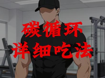 碳循环正确吃法,减脂不掉肌肉!#健身房减肥训练计划 #创作者中心 #创作灵感