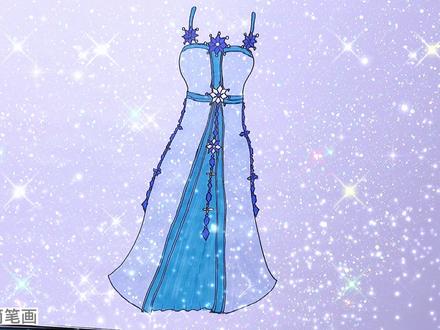 我画的这条裙子你知道是哪位叶罗丽公主的吗?#画画 #简笔画 #精灵梦叶罗丽 #公主
