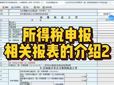 03企业所得S申报之企业所得S主表的介绍#知识分享#会计人