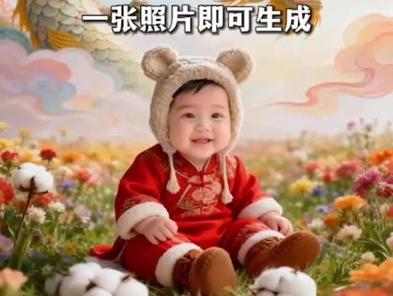 AI龙抬头送祝福#萌宝 #萌娃 #二月二龙抬头 #AI特效 #一键剪同款