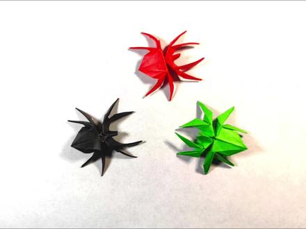 越南黑蜘蛛 ,推荐十五厘米纸折叠。#折纸 #手工 #蜘蛛 #折纸教程 #亲子手工