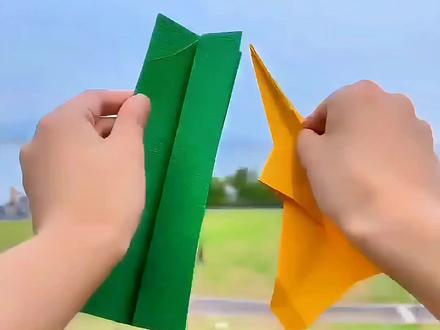 一张纸折一个最强穿云机#亲子手工#手工折纸#纸飞机