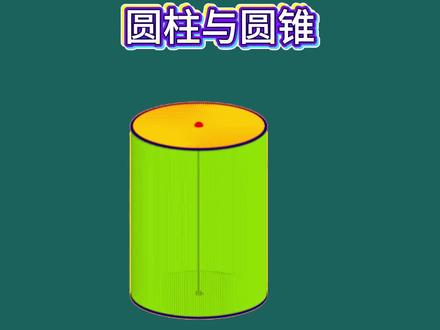 圆柱与圆锥1 #圆柱与圆锥 #5年级几何图形 #动态几何图