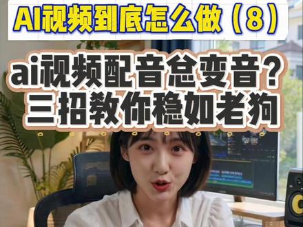 AI配音音色稳定的3个底层操作 AI视频配音总在半路变音?别人的音色稳如老狗,你的却频繁"精分"?还有最后一种神级笨办法,对口型!
#AI配音教程 #AI视频制作 #音色稳定性 #AI创作避坑 #ai教程