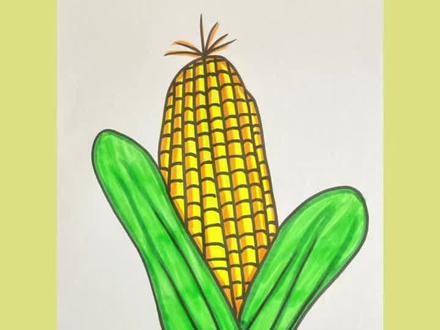 #儿童画 #简笔画 #萌知计划 #玉米 用手指画玉米🌽,这玉米简单,一学就会。
