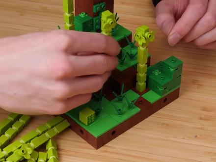 乐高搭建系列:用乐高搭建我的世界,结局简直太亮眼! #乐高 #减速带 #益智 #玩具 #乐高积木搭建