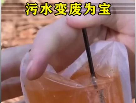 一个普通的水袋就能把污水变成甘甜可口的饮料,这种操作是不是很神奇!#污水处理 #涨知识 #黑科技 #科技改变生活 #科普