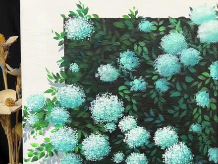 绣球花教程来了~#零基础学画画 #创作者中心 #创作灵感 #沉浸式画画 #手绘