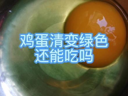 鸡蛋清变成绿色还能吃吗#日常生活小常识 #每天跟我涨知识