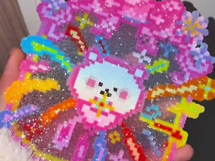 和你们这些拼豆老玩家拼了!#格利特 #拼豆 #拼豆教程 #我染上了拼豆 #爆闪