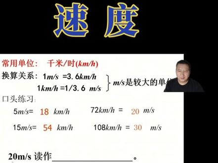 速度#八年级物理 #物理张老师 3-5分钟知识点视频讲解,可以在《课程专栏》里观看系列视频,还有整节同步视频课#家长收藏孩子受益