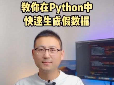 学会这个包,快速生成数据#编程 #python @抖音小助手