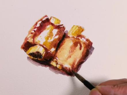 简单易学的红烧排骨画法 #上热门🔥 #画画 #跟我一起学画画 #抖出我的艺术 #原创手绘插画 #水彩插画 #原创 #绘画 #水彩 #水彩教程