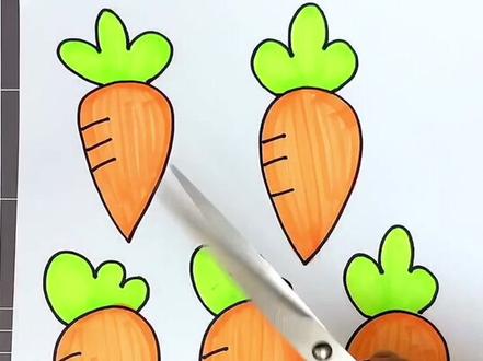 入门级盲袋教程,超简单的萝卜盲袋哟#盲袋 #手工 #简笔画