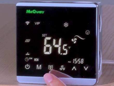 温控器AC8800操作教程之睡眠模式功能+按键锁功能+一键节能功能#麦克维尔中央空调