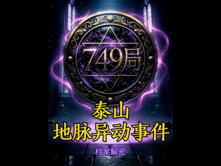 749局揭秘泰山地脉异动事件#749局 #奇闻异事#原创视频#泰山#纯属虚构请勿当真