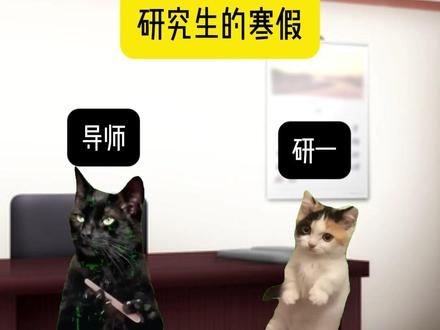 研究生都是“自愿”放假的! #研究生日常#科研狗的命也是命#猫meme#牛马日常#研究生生活